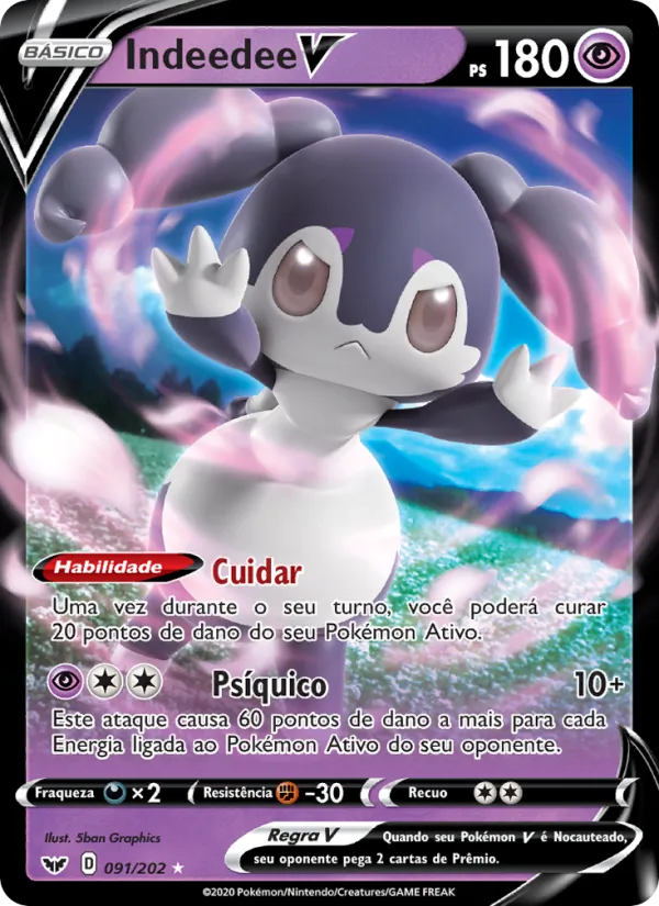 Indeedee V (Sword & Shield #91/202)