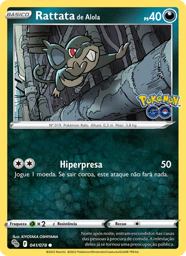Rattata de Alola (Pokémon GO #041/78)