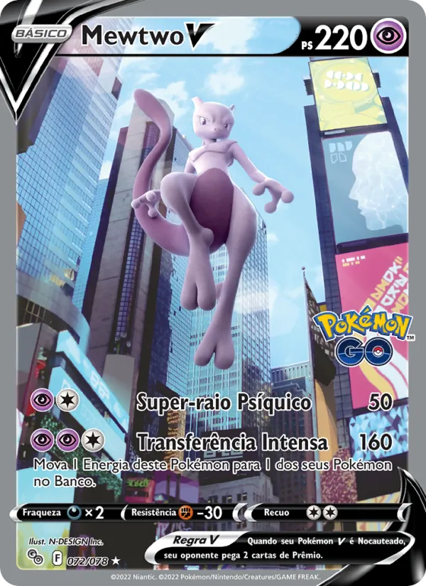 Mewtwo V (Pokémon GO #072/78)