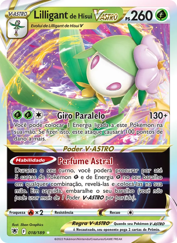 Lilligant de Hisui V-ASTRO (Astral Radiance #018/189)