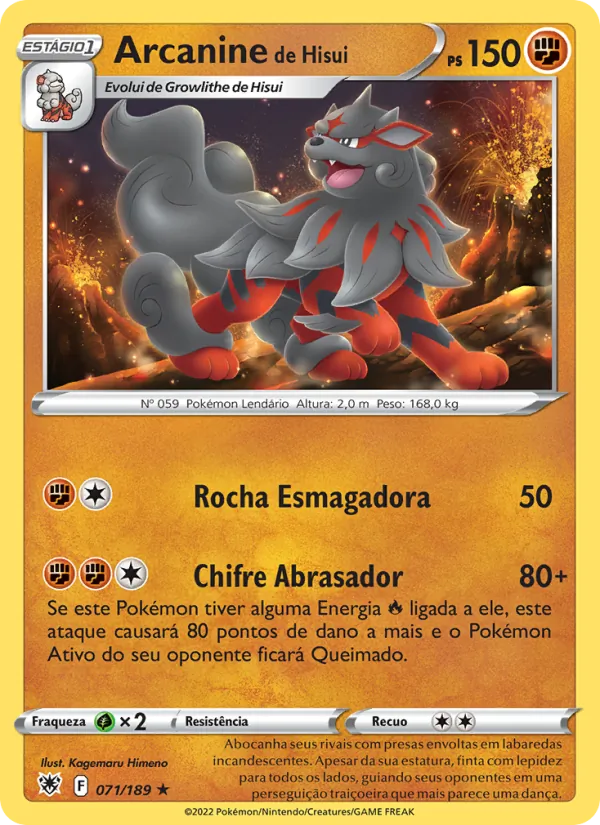 Arcanine de Hisui (Astral Radiance #071/189)