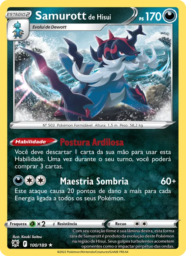 Samurott de Hisui (Astral Radiance #100/189)