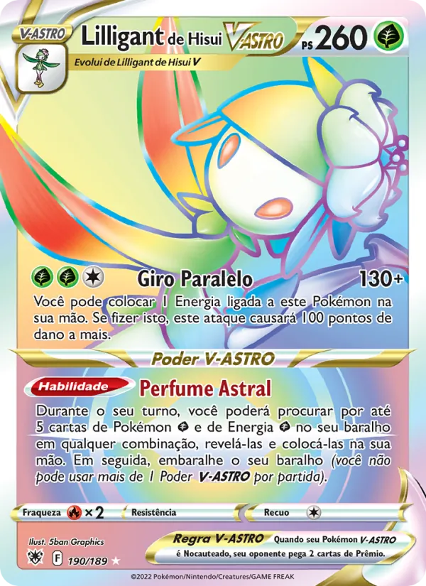 Lilligant de Hisui V-ASTRO (Astral Radiance #190/189)
