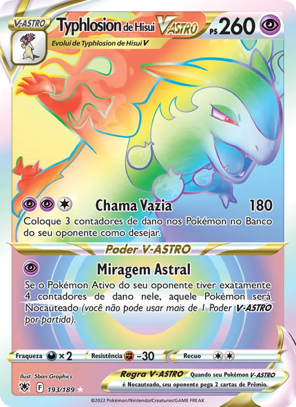 Typhlosion de Hisui V-ASTRO (Astral Radiance #193/189)