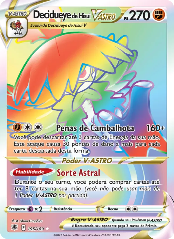 Decidueye de Hisui V-ASTRO (Astral Radiance #195/189)