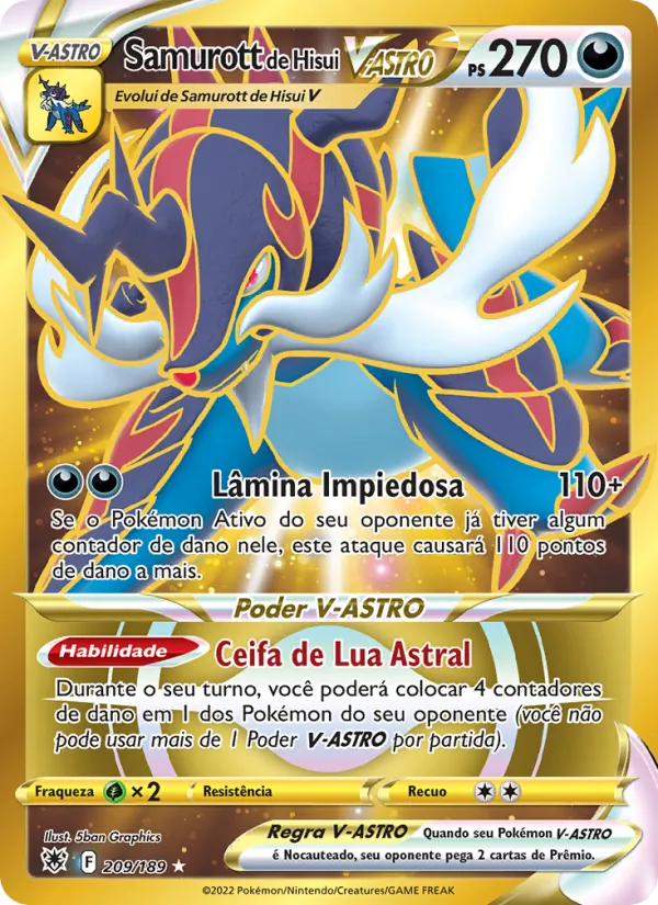 Samurott de Hisui V-ASTRO (Astral Radiance #209/189)