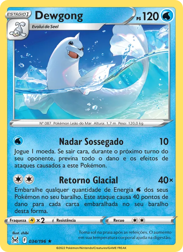 Dewgong (Lost Origin #034/196)