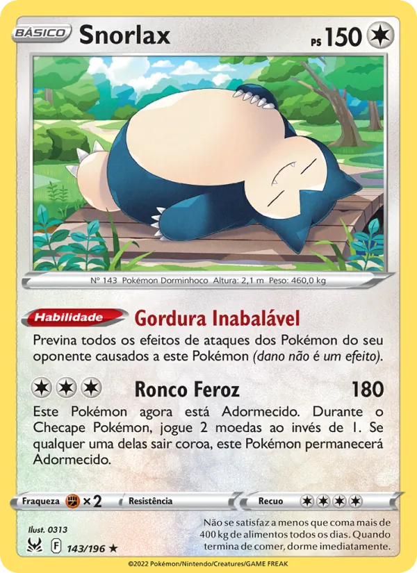 Snorlax (Lost Origin #143/196)