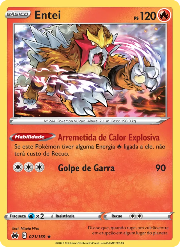 Entei (Crown Zenith #021/159)