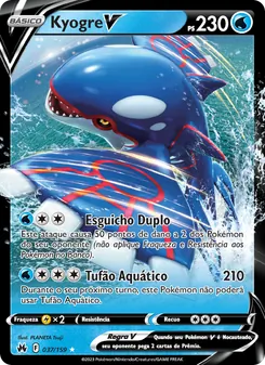 Kyogre V (Crown Zenith #037/159)