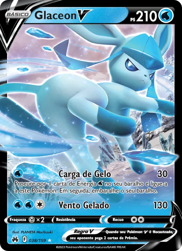 Glaceon V (Crown Zenith #038/159)