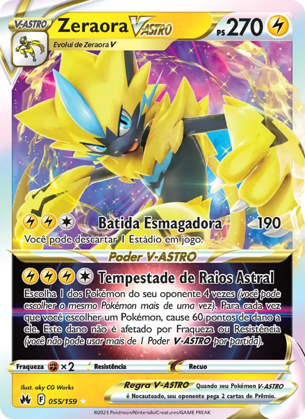 Zeraora V-ASTRO (Crown Zenith #055/159)