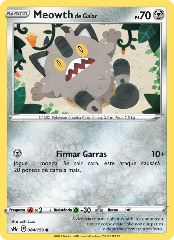Meowth de Galar (Crown Zenith #084/159)