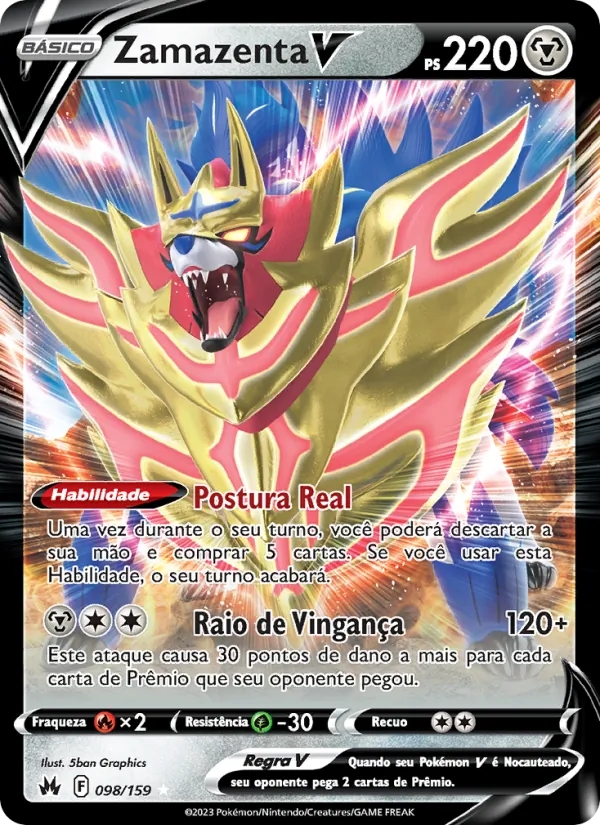 Zamazenta V (Crown Zenith #098/159)
