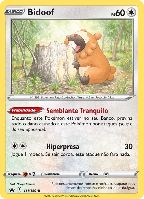 Bidoof (Crown Zenith #111/159)