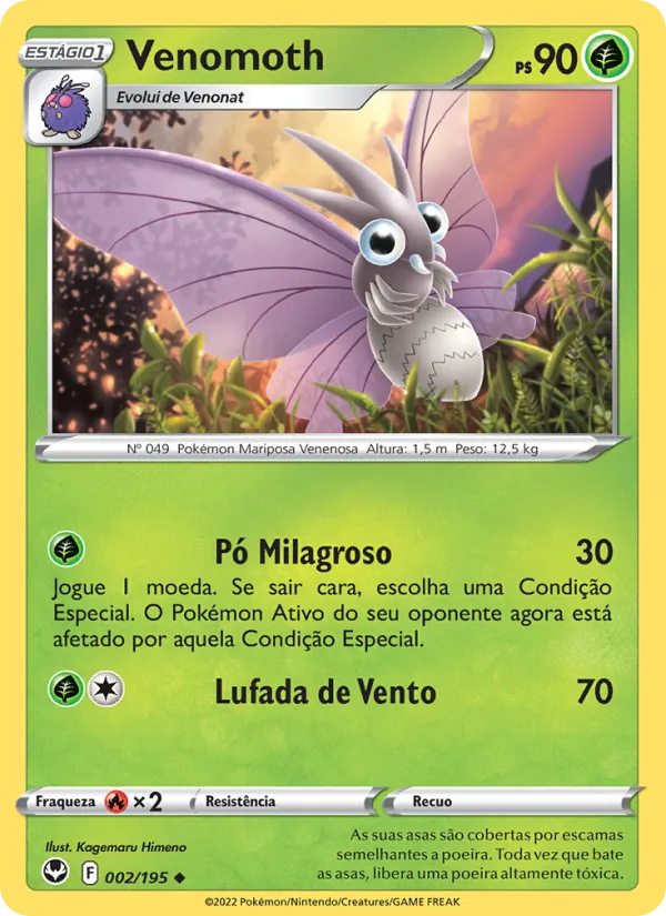 Venomoth (Silver Tempest #002/195)
