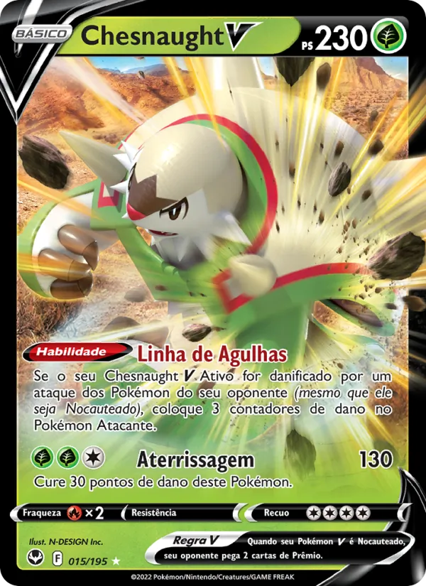 Chesnaught V (Silver Tempest #015/195)
