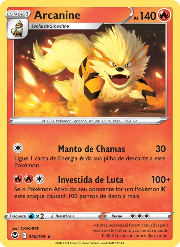 Arcanine (Silver Tempest #020/195)