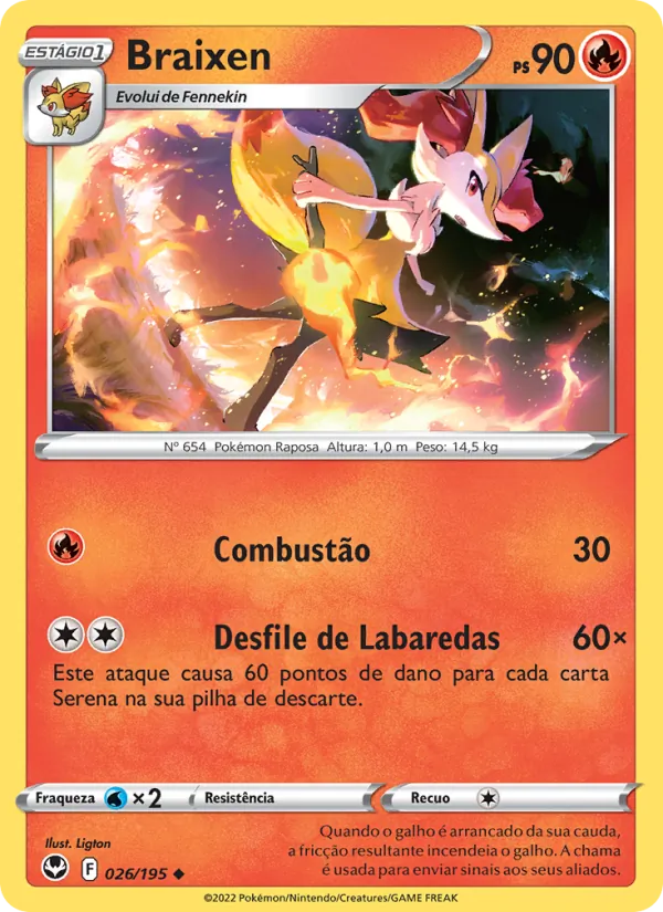 Braixen (Silver Tempest #026/195)