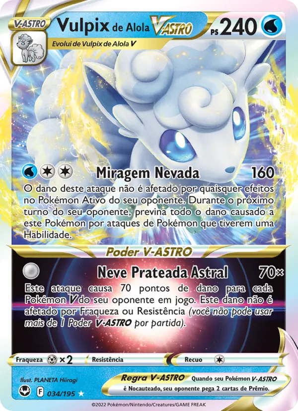 Vulpix de Alola V-ASTRO (Silver Tempest #034/195)