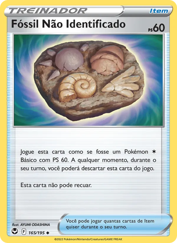 Fóssil Não Identificado (Silver Tempest #165/195)