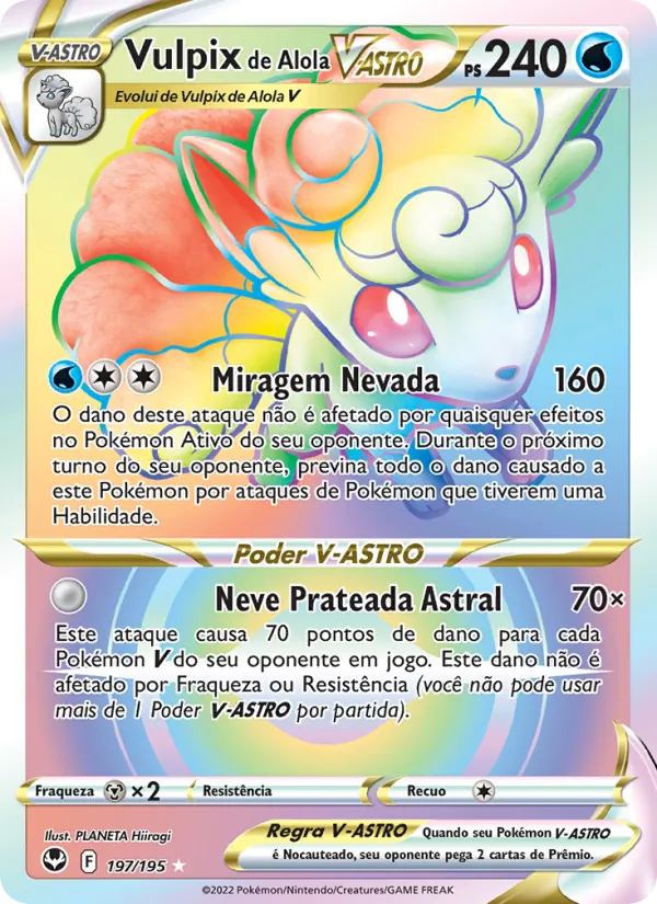 Vulpix de Alola V-ASTRO (Silver Tempest #197/195)