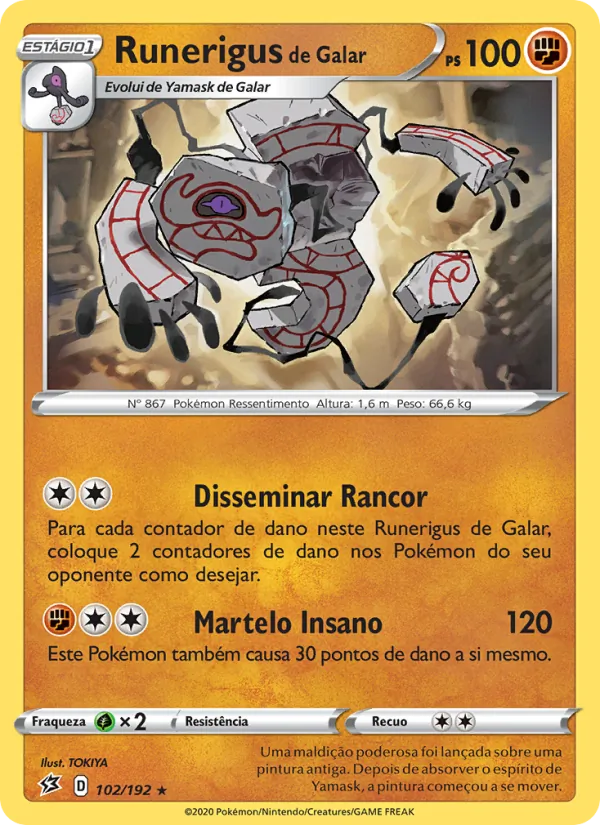 Runerigus de Galar (Rebel Clash #102/192)