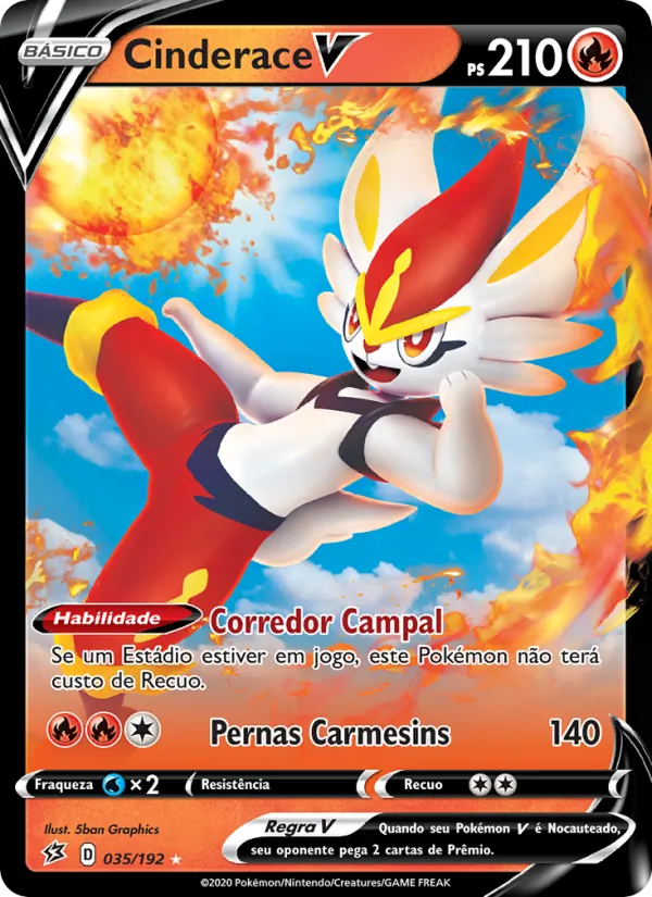 Cinderace V (Rebel Clash #35/192)