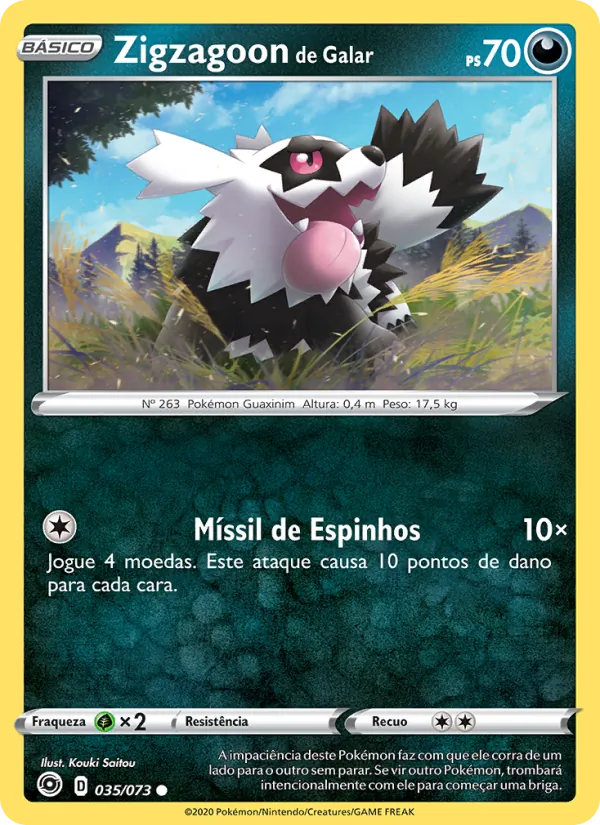 Zigzagoon de Galar (Champion's Path #35/73)
