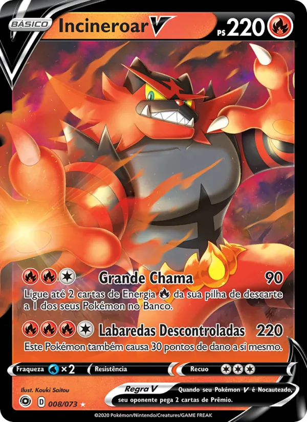 Incineroar V (Champion's Path #8/73)