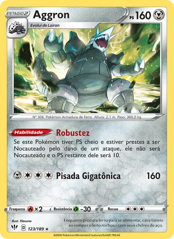 Aggron (Darkness Ablaze #123/189)