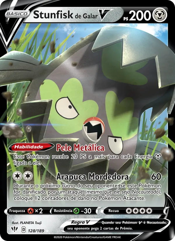 Stunfisk de Galar V (Darkness Ablaze #128/189)