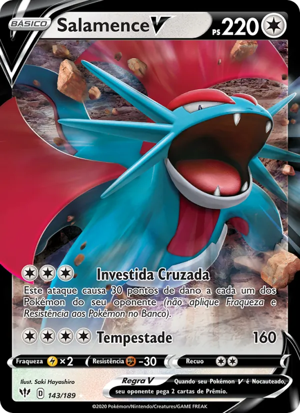 Salamence V (Darkness Ablaze #143/189)
