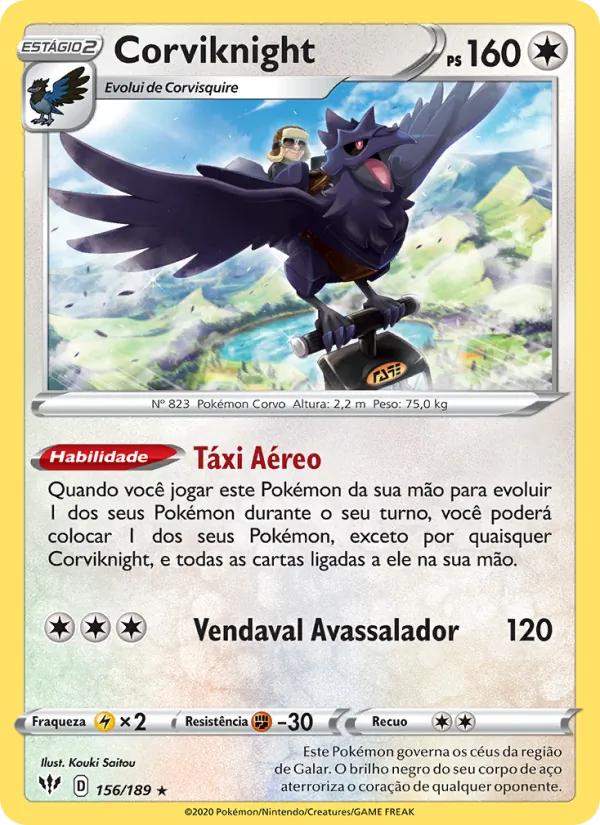 Corviknight (Darkness Ablaze #156/189)