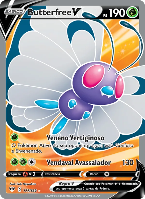 Butterfree V (Darkness Ablaze #177/189)