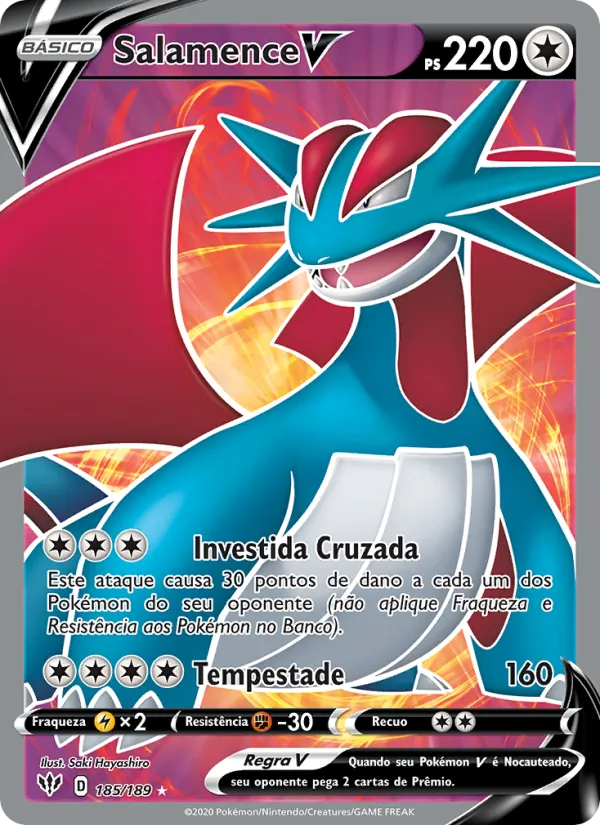 Salamence V (Darkness Ablaze #185/189)