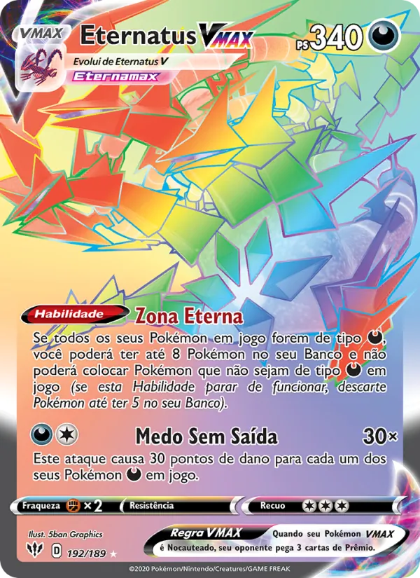 Eternatus VMAX (Darkness Ablaze #192/189)