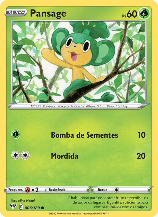 Pansage (Darkness Ablaze #6/189)