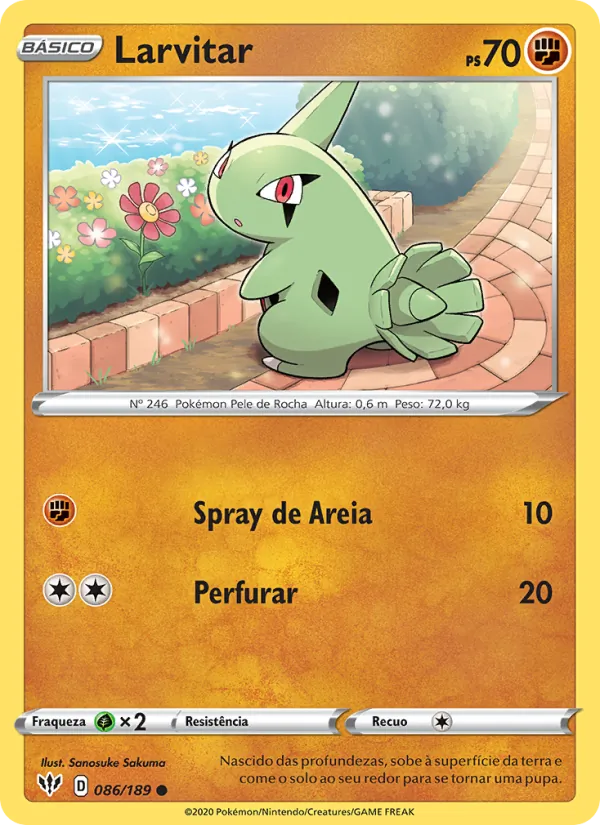Larvitar (Darkness Ablaze #86/189)