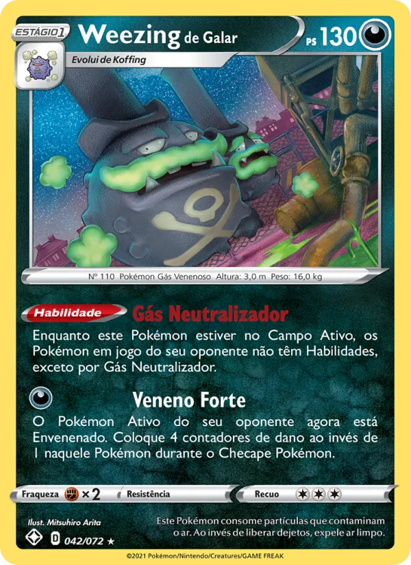 Weezing de Galar (Shining Fates #42/72)