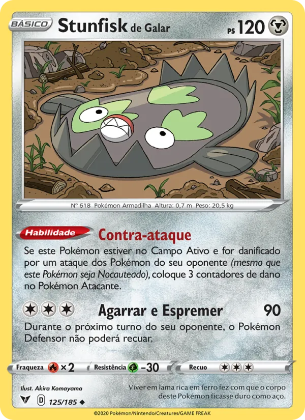 Stunfisk de Galar (Vivid Voltage #125/185)