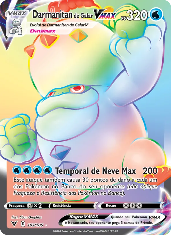 Darmanitan de Galar VMAX (Vivid Voltage #187/185)