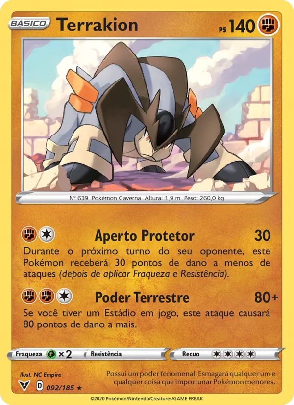 Terrakion (Vivid Voltage #92/185)
