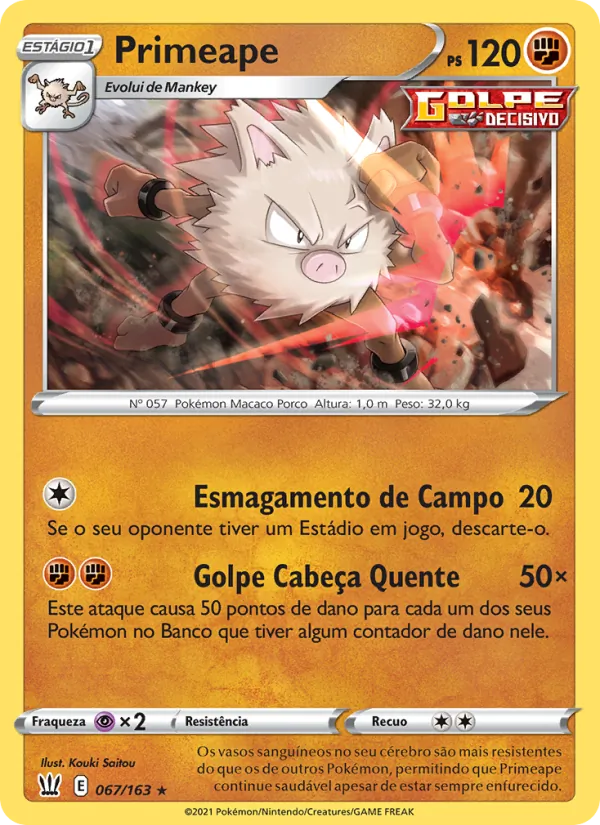 Primeape (Battle Styles #67/163)