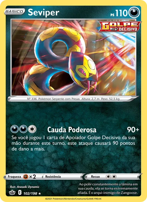 Seviper (Chilling Reign #102/198)