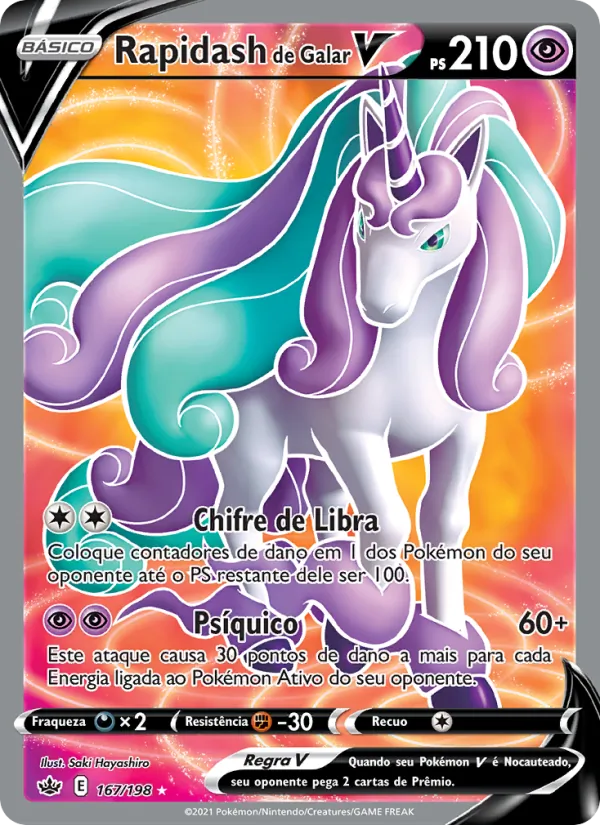 Rapidash de Galar V (Chilling Reign #167/198)