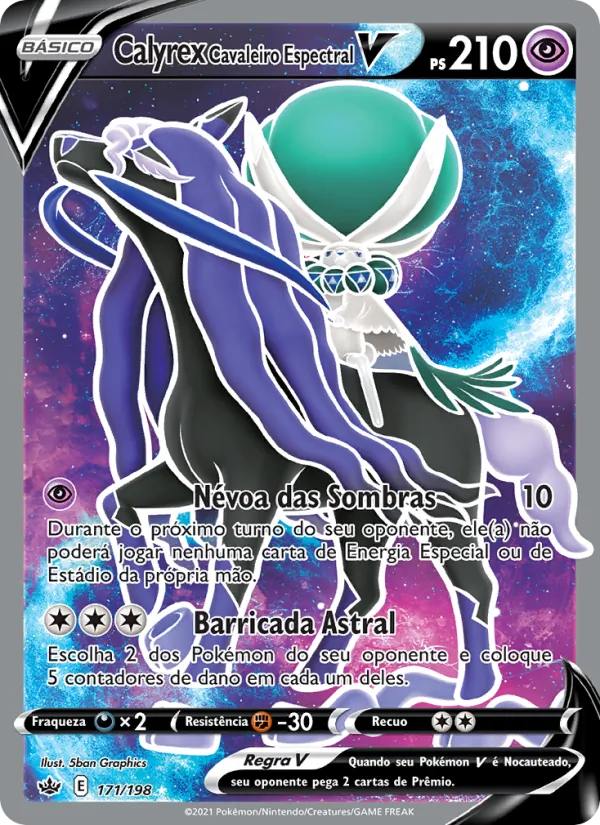 Calyrex Cavaleiro Espectral V (Chilling Reign #171/198)