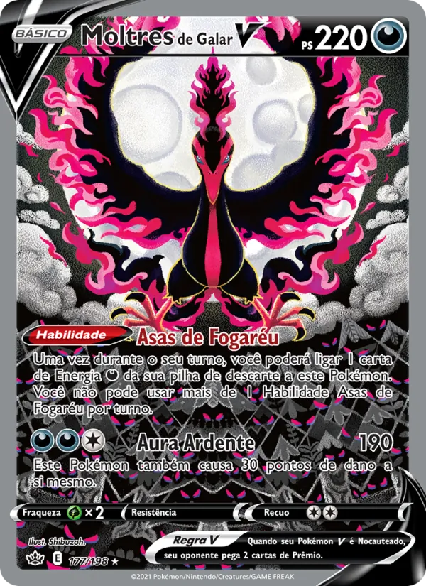 Moltres de Galar V (Chilling Reign #177/198)