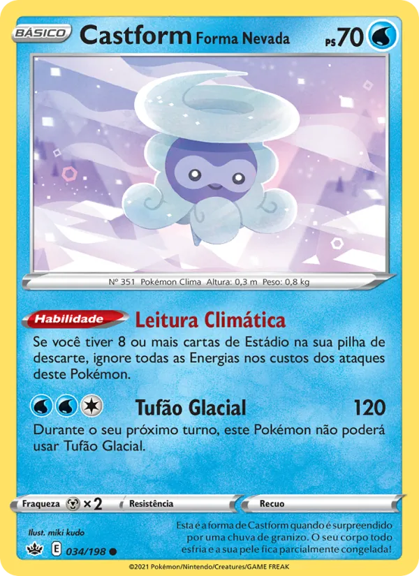 Castform Forma Nevada (Chilling Reign #34/198)