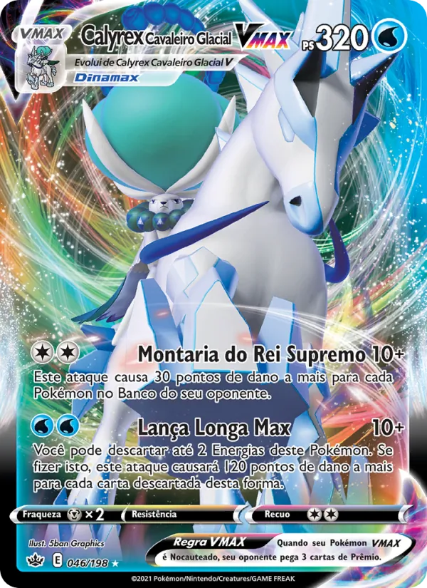 Calyrex Cavaleiro Glacial VMAX (Chilling Reign #46/198)